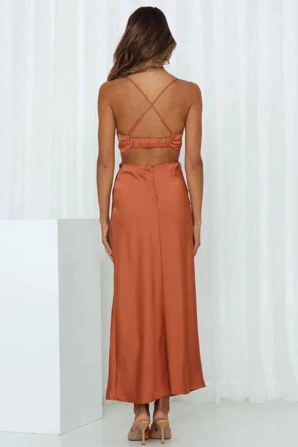 terracotta, copper, lustrous, silky, elegant silhouette, and golden hour