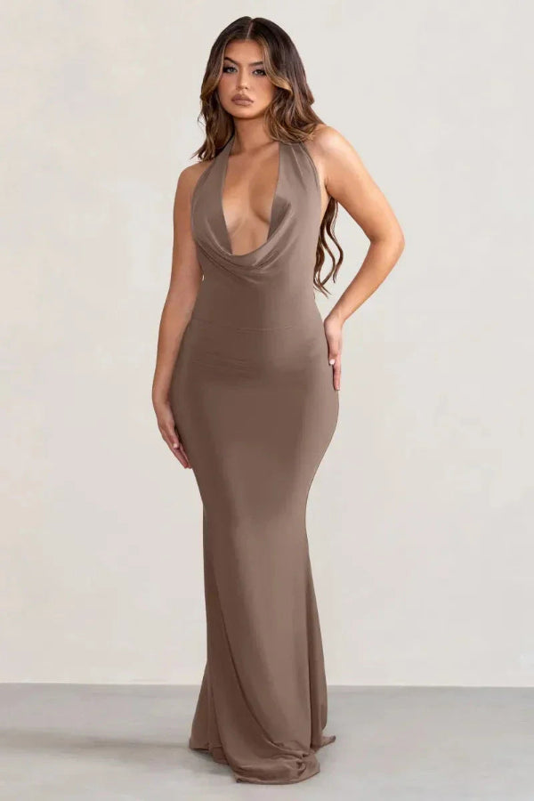 sculpting silhouette," "figure-flattering," "event dressing," and "minimalist elegance