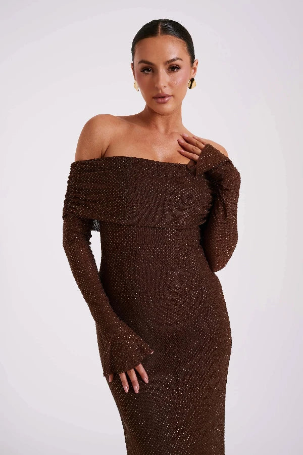 Jada Off-Shoulder-Kleid 
