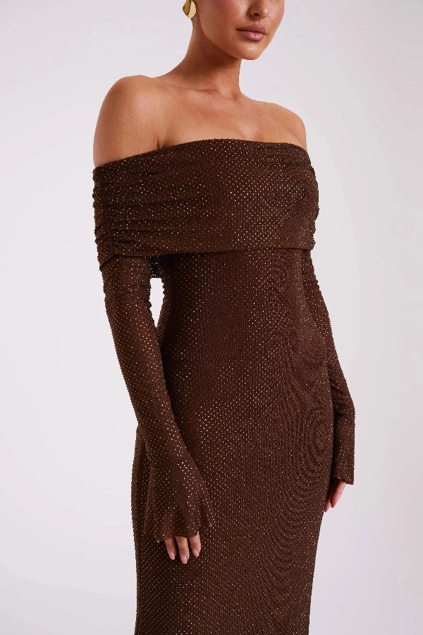 Jada Off-Shoulder-Kleid 