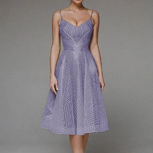 Monica Robe à bretelles à col en V