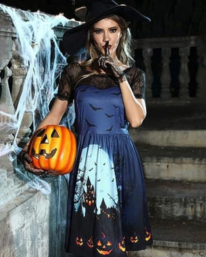 Bea Robe à manches d'Halloween