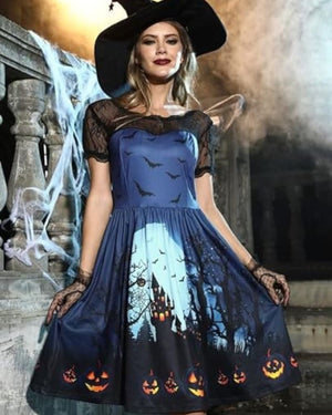 Bea Robe à manches d'Halloween