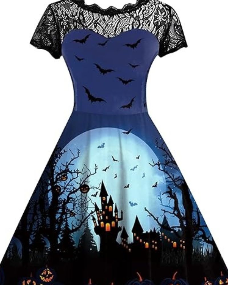 Bea Robe à manches d'Halloween