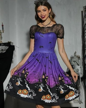 Bea Robe à manches d'Halloween