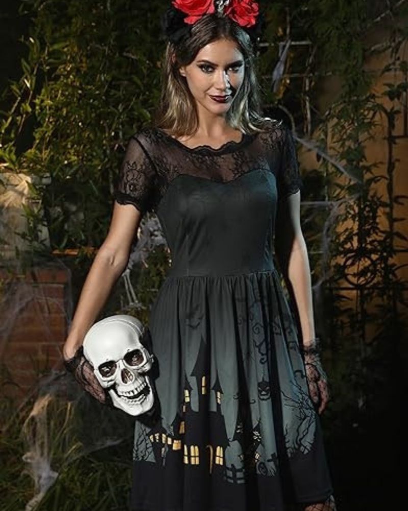 Bea Robe à manches d'Halloween
