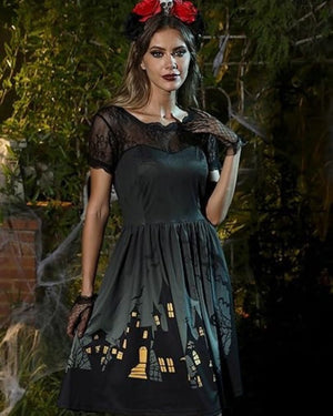 Bea Robe à manches d'Halloween