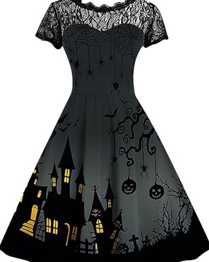 Bea Robe à manches d'Halloween