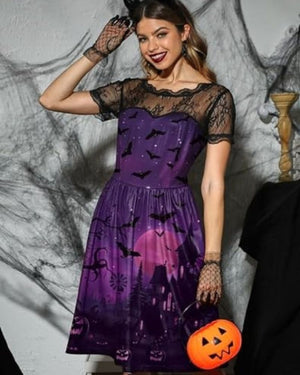 Bea Robe à manches d'Halloween