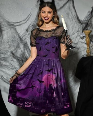Bea Robe à manches d'Halloween