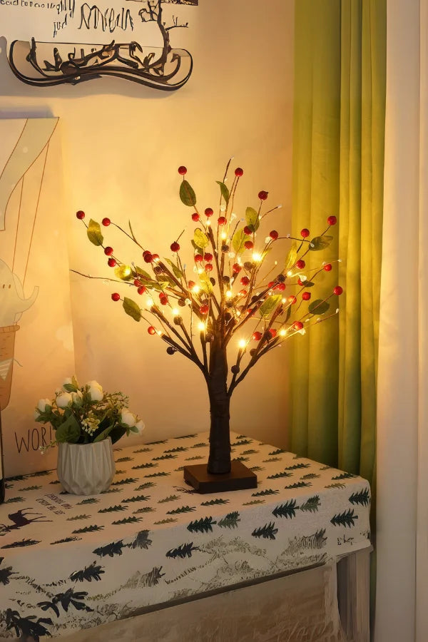 Crimson Berry Bloom Tree