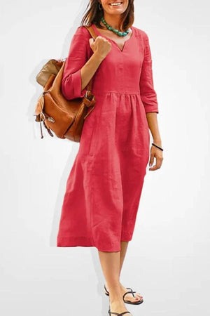 Elle Long Dress - Red Elle / L Elle Long Dress - Red Elle / L