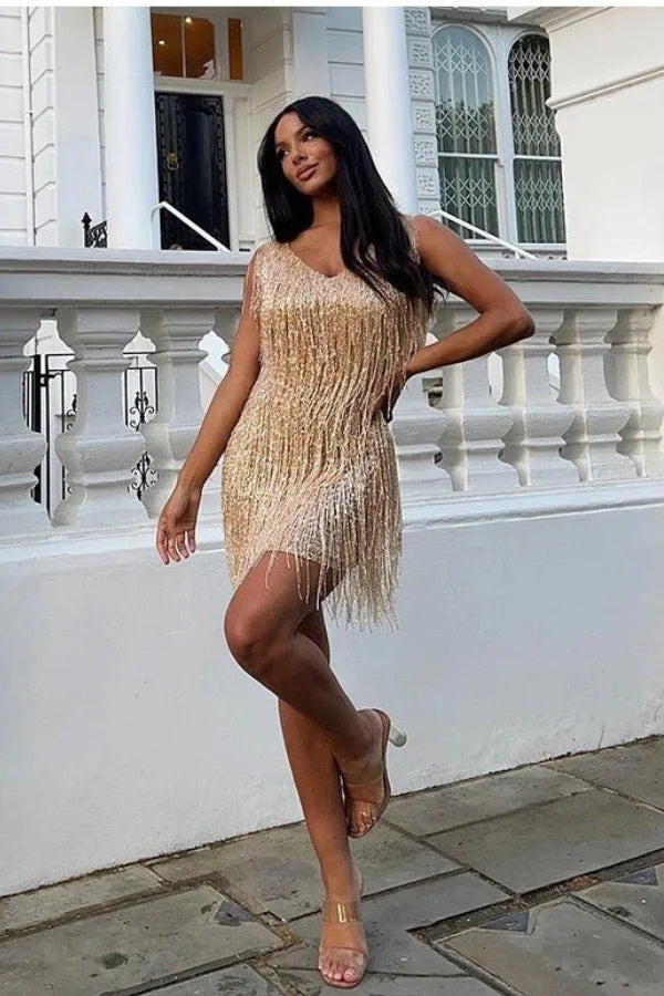 Elena Sequin Dress