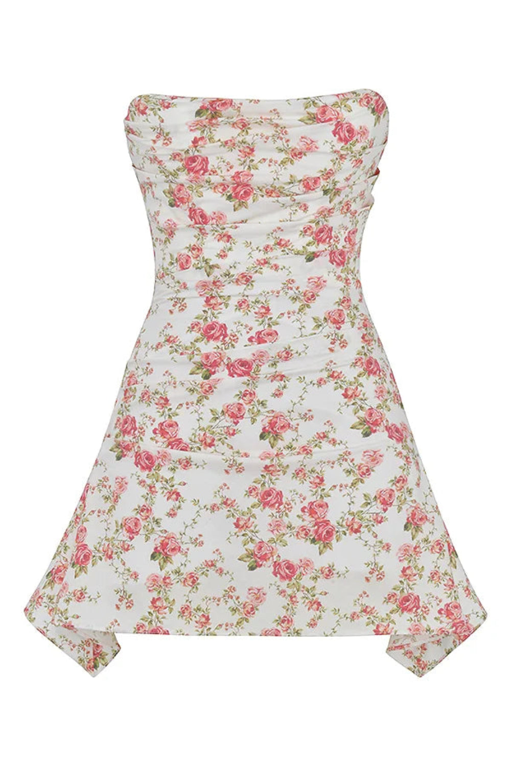 garden party dress, sweetheart neckline dress, bandeau cocktail dress, fit and flare mini dress, romantic date night outfit
