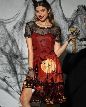 Bea Robe à manches d'Halloween