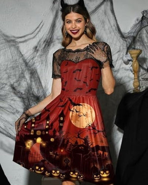 Bea Robe à manches d'Halloween