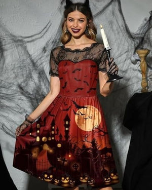 Bea Robe à manches d'Halloween