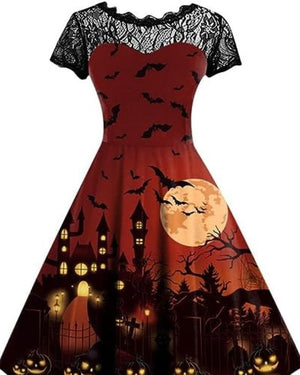 Bea Robe à manches d'Halloween