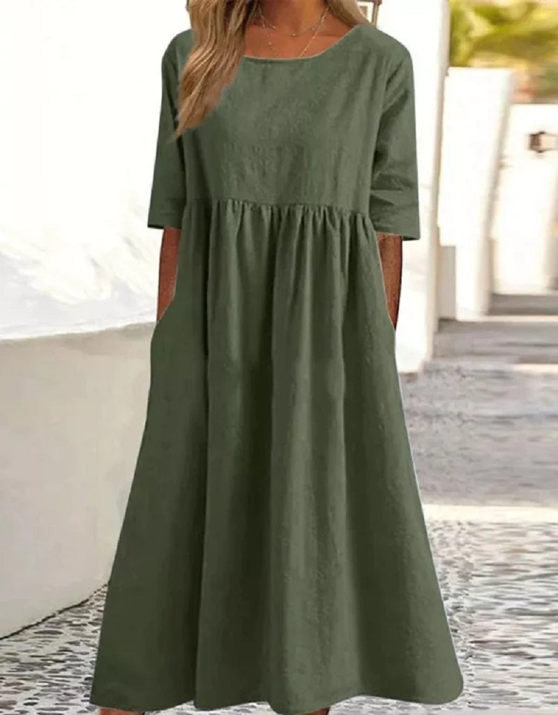 Yhesa Robe à poches rondes