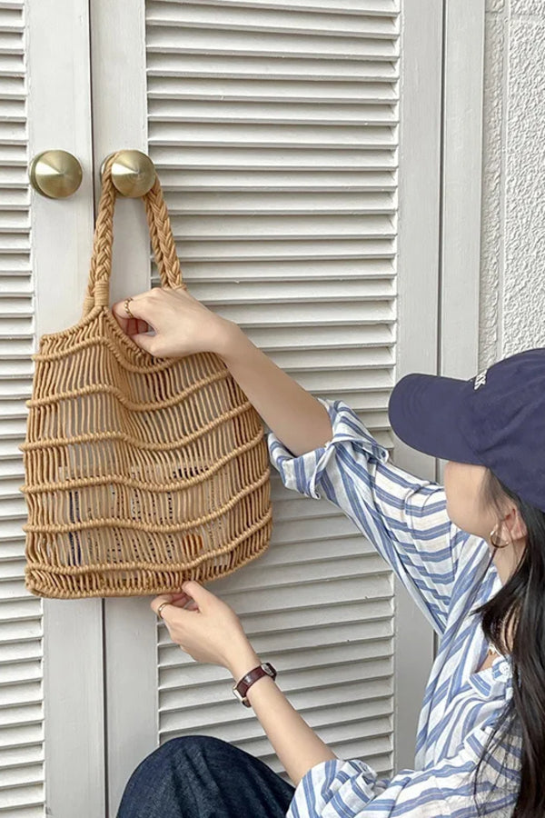 Roseto Woven Tote Bag