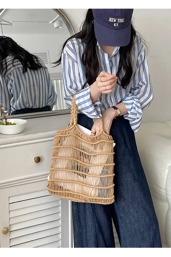 Roseto Woven Tote Bag