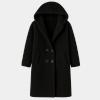  Plush bouclé jacket - Cozy longline outerwear - Fuzzy fleece overcoat - Luxury teddy bear coat - Warmest winter fashion coat 