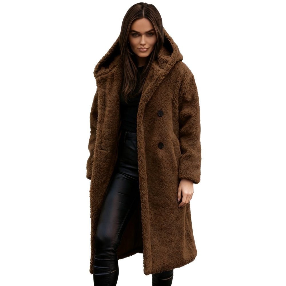 cozy outerwear, chic winter style, plush fabric coat, comfortable warm jacket, luxury street style, longline silhouette, investment piece