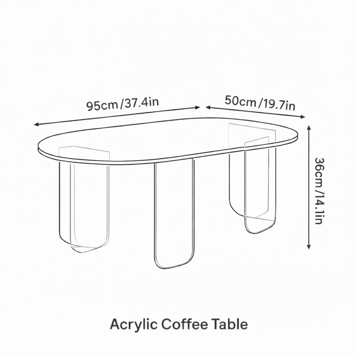 Minimalist living space featuring the Kouvr dichroic table showing color shifting properties from clear to magenta.