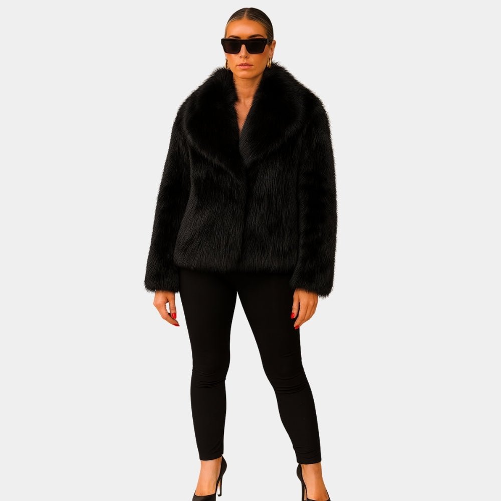 cruelty-free fashion, ethical outerwear, sustainable luxury, winter wardrobe essential, capsule collection piece, evening jacket, chic layering