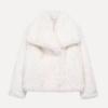 quiet luxury outerwear, minimalist winter jacket, cropped evening coat, wedding guest jacket, what to wear over a formal dress, ethical fur coat, faux mink jacket