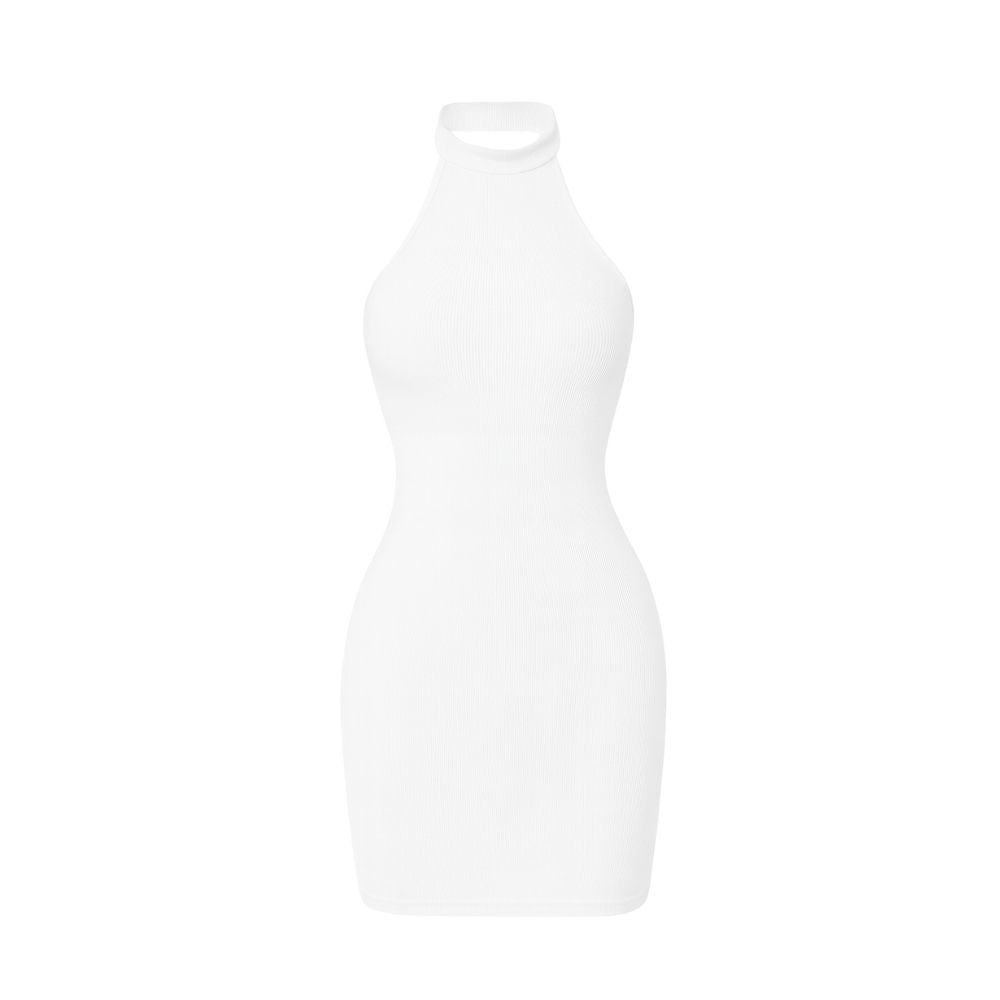 White kouvr sleeveless dress on a white background