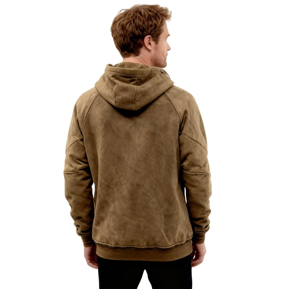 military-inspired sweatshirt," "rugged streetwear," "functional gorpcore," "garment-dyed cotton," "men's cargo hoodie," "premium casualwear.