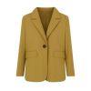 capsule wardrobe essential," "neutral tailored jacket," "investment piece," "business casual attire," "smart casual layering piece," "year-round jacket