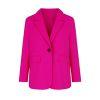 business casual jacket", "chic office wear", "notched lapel coat", "structured fit", "bold color outerwear", and "long sleeve blazer