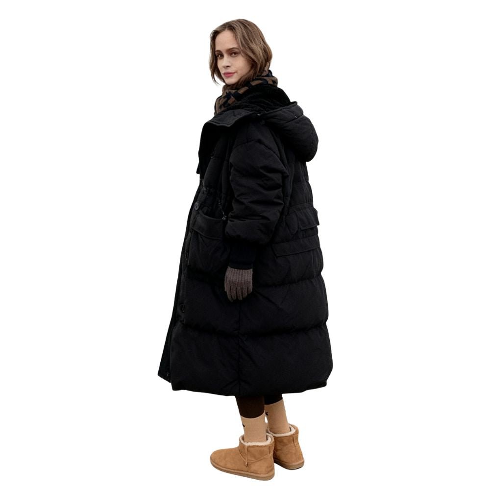 thermal,insulated,all-weather,cocoon silhouette, oversized fit, and windproof