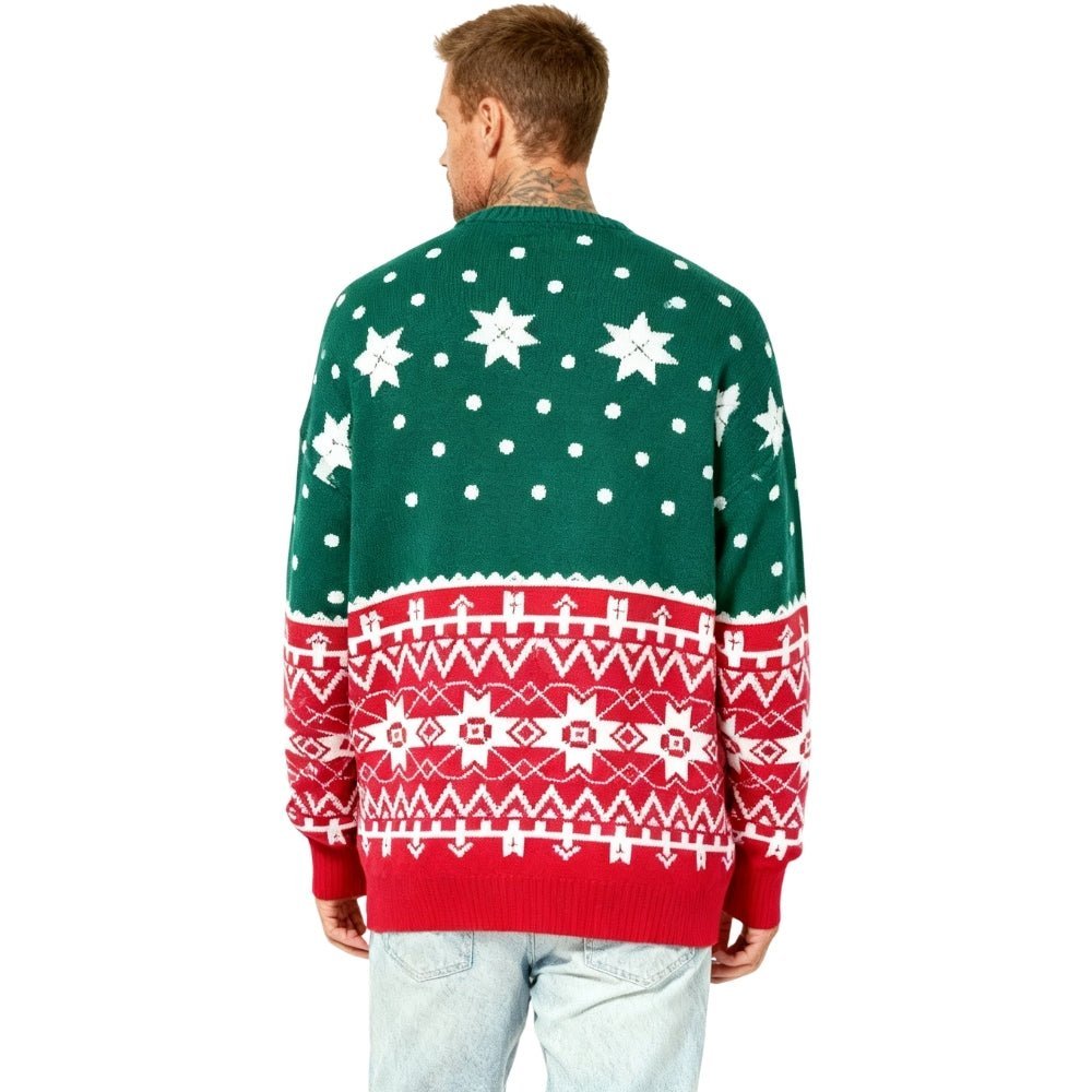 Men's Merry Christmas Sweater | Luxury Fair Isle Knit Holiday