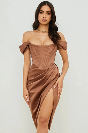cute halter dresses Cute Two-Piece Homecoming Dresses Blue Halter Neck Hoco Dresses main image 1