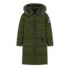 cold-weather essential," "insulated outerwear," "urban utility jacket," "fashionable winter gear," and "statement coat