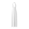 Product-only image of the white Sharon halter gown from the front on a white background.