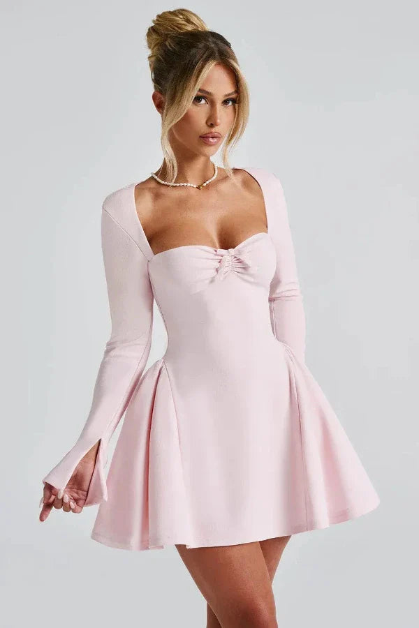 fit and flare," "square neck," "bow detail," "sculpting," and "structured" to capture users with higher purchase intent who know exactly what they want.