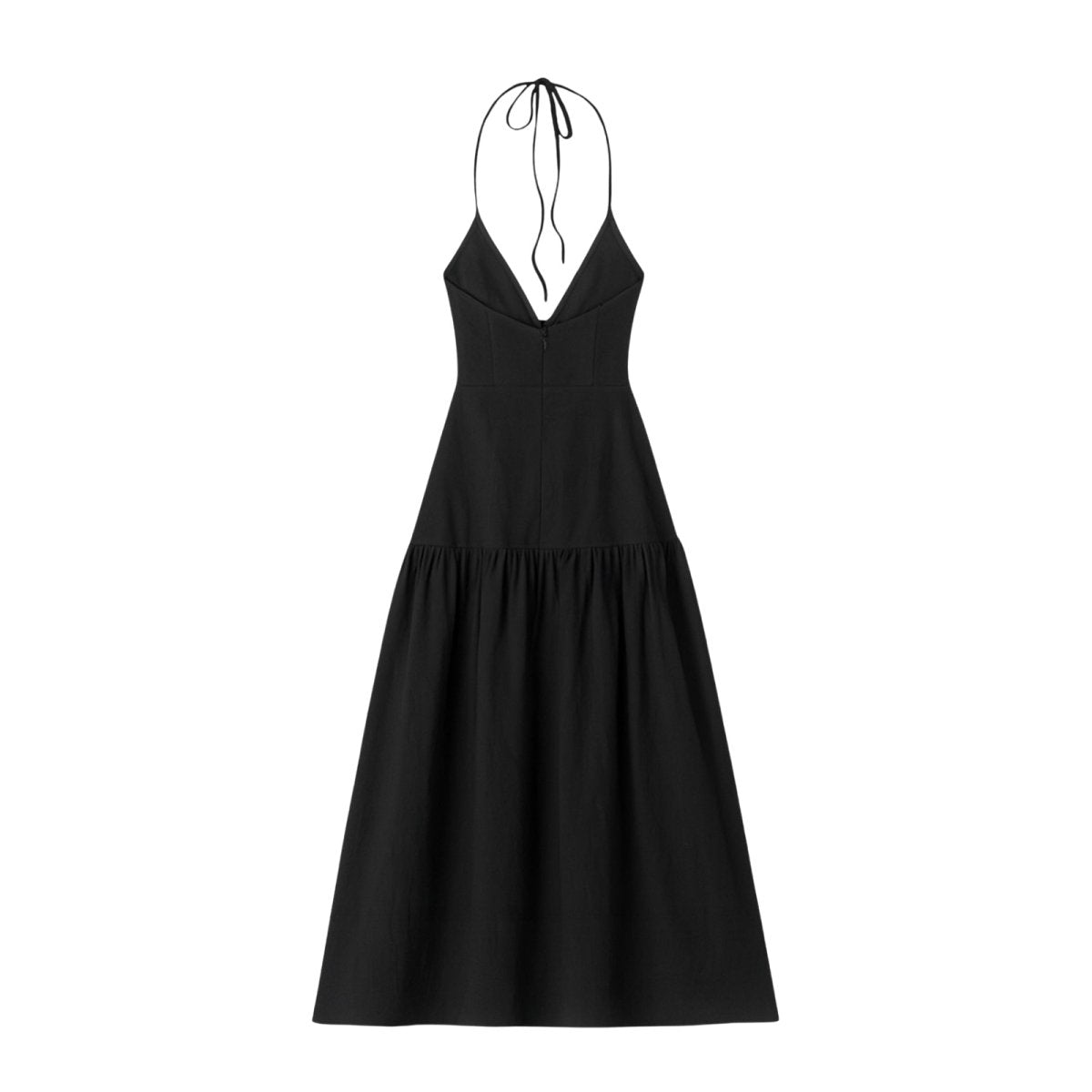 Black dress on a white background