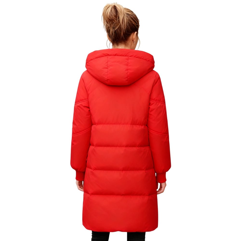 insulated outerwear', 'thermal lining', 'cold weather essentials', 'statement winter coat', and 'water-repellent parka