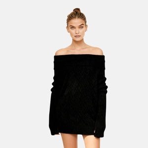 Off Shoulder Sweater Dress Ribbed Knit Long Bell Sleeve Mini Bodycon Dress in for Women | Kouvr Fashion Off Shoulder Sweater Dress Ribbed Knit Long Bell Sleeve Mini Bodycon Dress in for Women | Kouvr Fashion