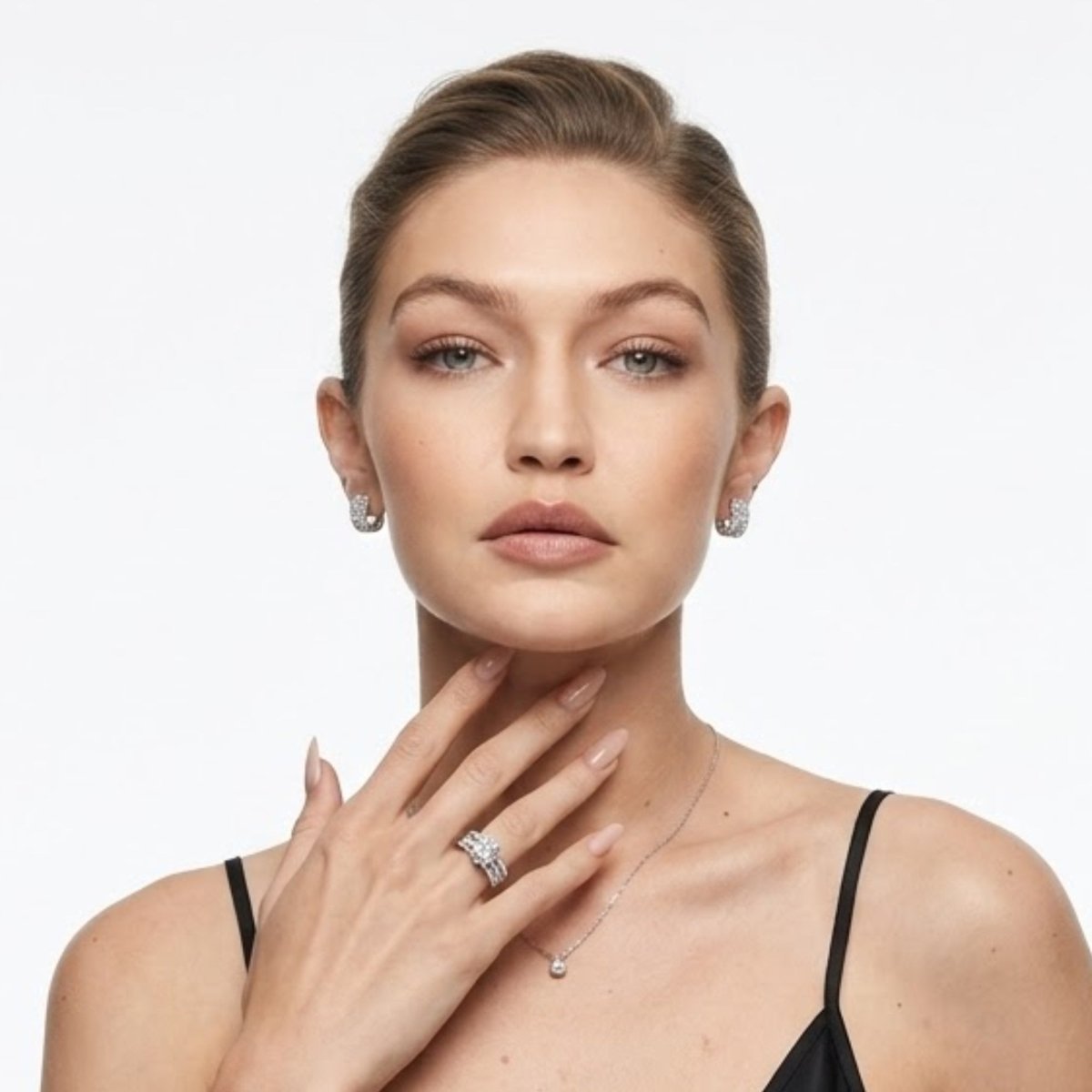 The Kouvr 5 carat solitaire moissanite ring presented in a luxury cream-colored jewelry box, ideal for proposals and anniversary gifts.