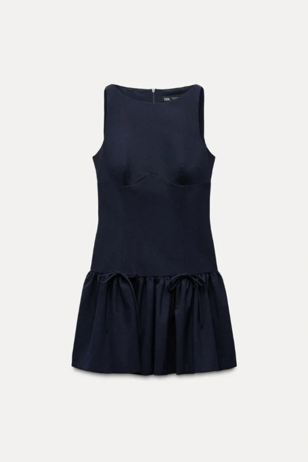 sculptural dress', 'structured poplin dress', 'modern A-line dress', 'dress with boots outfit', 'designer party dress