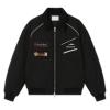 Motorsport Aesthetic, Y2K Moto Jacket, Embroidered Outerwear, Biker Core Fashion, Streetwear Jacket