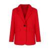 business casual outfit," "tailored fit jacket," "notched lapel blazer," "how to style a red blazer," and "statement jacket for women