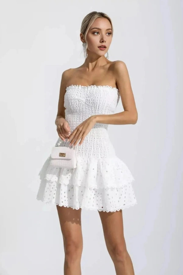 Stacey Strapless Summer Mini Dress