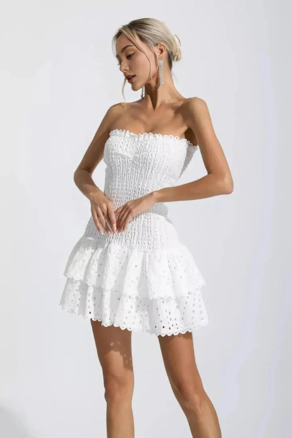 Stacey Strapless Summer Mini Dress