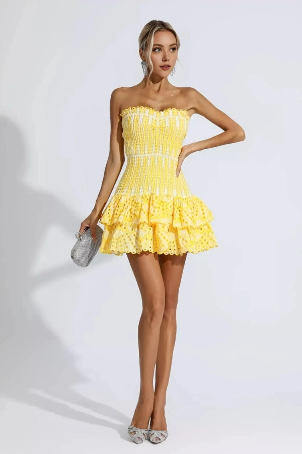 Stacey Strapless Summer Mini Dress